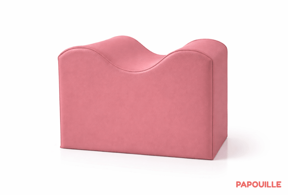 Motricité - Module de Motricité Bébé - Module petite vague ondulé en mousse rose