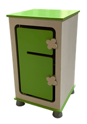 Mobilier - Mobilier de jeux d'imitation - Bloc réfrigérateur avec 2 étagères imitation en bois