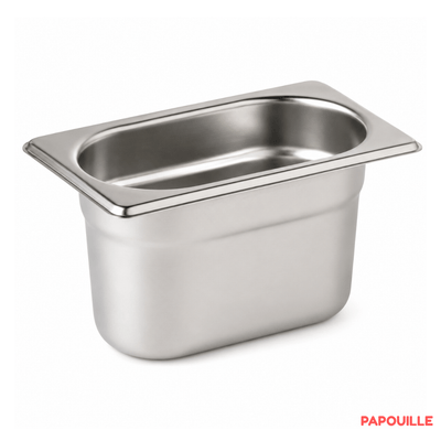 Repas - Raviers, Coupelles et boite de conservation - Bac Gastro 1/9 Plein HT 65MM