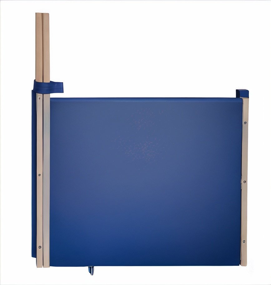 Portillon de séparation en bois collectivité bleu - sur mesure