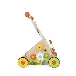 Jeux - Porteurs, Draisiennes, Marcheurs - Chariot de marche Multi-Activités Lapin en bois - Prix Parent