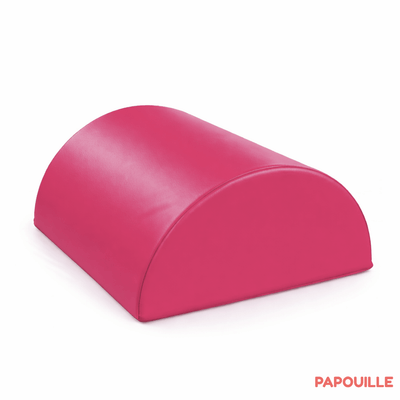 Motricité - Module de Motricité Bébé - Module bloc demi 1/2 rond en mousse pvc h.23cm fuchsia