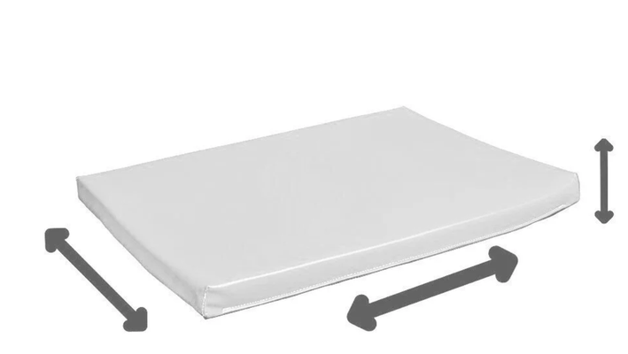 Motricité - Tapis de gym sur mesure - Tapis en mousse sur mesure épaisseur 12cm /m2 blanc