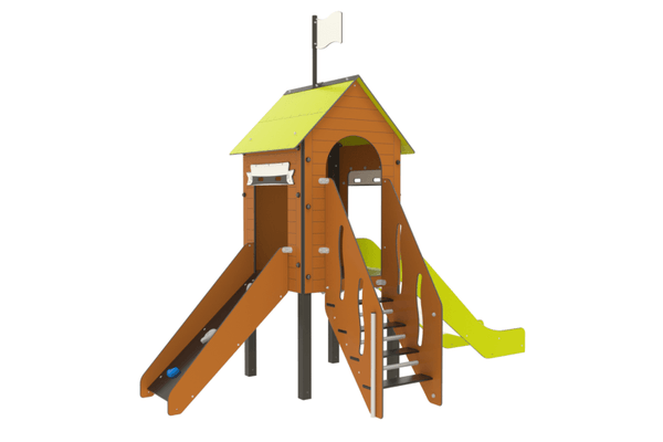 Mobilier - Aire de jeux et structure extérieure - Aire de jeux Ecologrimp - Fixations courtes