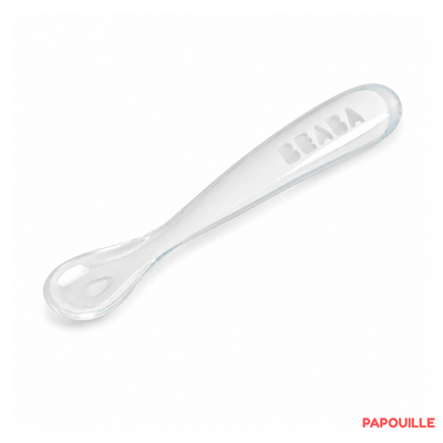 Repas - Couverts Enfant, Adulte - Cuillère douce silicone anatomique 1er âge