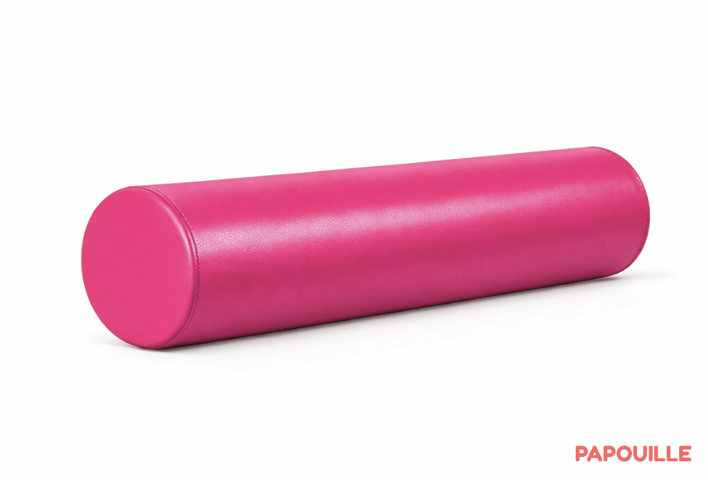 Petit module cylindre court en mousse pvc diam. 15 cm x l. 60 cm fuchsia