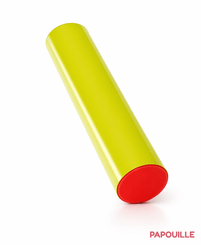 Motricité - Module de Motricité Bébé - Module cylindre bicolore en mousse pvc diam. 15 cm x l. 60 cm sauzon rouge