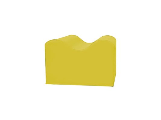 Motricité - Module de Motricité Bébé - Module petite vague ondulé en mousse jaune