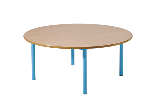 Mobilier - Table crèche et scolaire - Table ronde Bermudes mélaminé 120 cm - T0