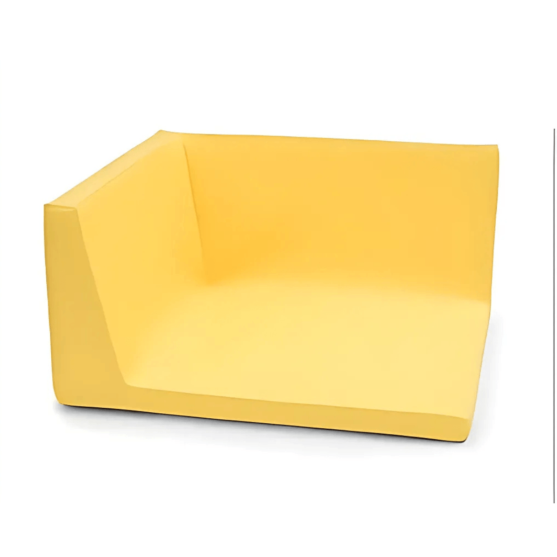 Siège d’angle bas d'angle pour parc - Jaune