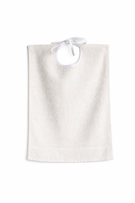 Repas - Bavoir - Bavoir uni ineffilochable lacet 33 x 40 cm perles