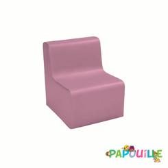 Mobilier - Meuble en mousse et Pouf - Chauffeuse droite hauteur 25cm rose