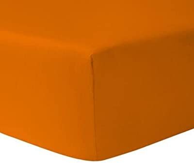 Couchage - Linge de Lit Bébé, Enfant  - Drap housse jersey 60 x 120 Orange