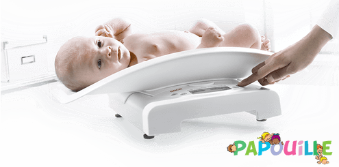 Médical et Prévention - Pèse Bébé - Pèse-bébé électronique et pèse-personne plat pour enfants - métrologie légale classe 3 - homologué à usage médical.