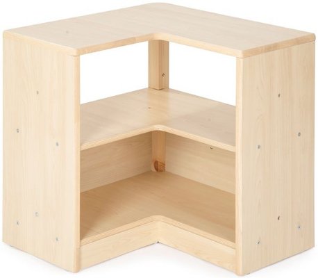 Mobilier - Meuble de rangement scolaire - Étagère d'angle en forme de L