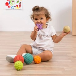 Jouets - Hochets et Jouets Sensoriels - Boules Sensorielles 100 % en caoutchouc