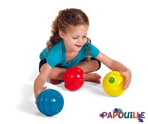 Motricité - Eveil Sensoriels et Tactiles - De 3 balles sensorielles de formes différentes