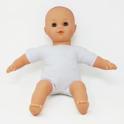 Jouets - Poupons, Peluches et Accessoires - Poupon corps mou sans cheveux 30cm blanc