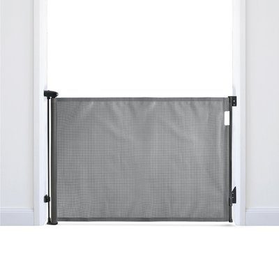 Médical et Prévention - Barrières de Sécurité Enfant - Barrière rétractable jusqu'à 140 cm - Gris 