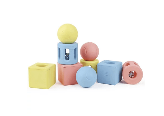Jouets - Hochets et Jouets Sensoriels - DE // Trio de hochets géométrique