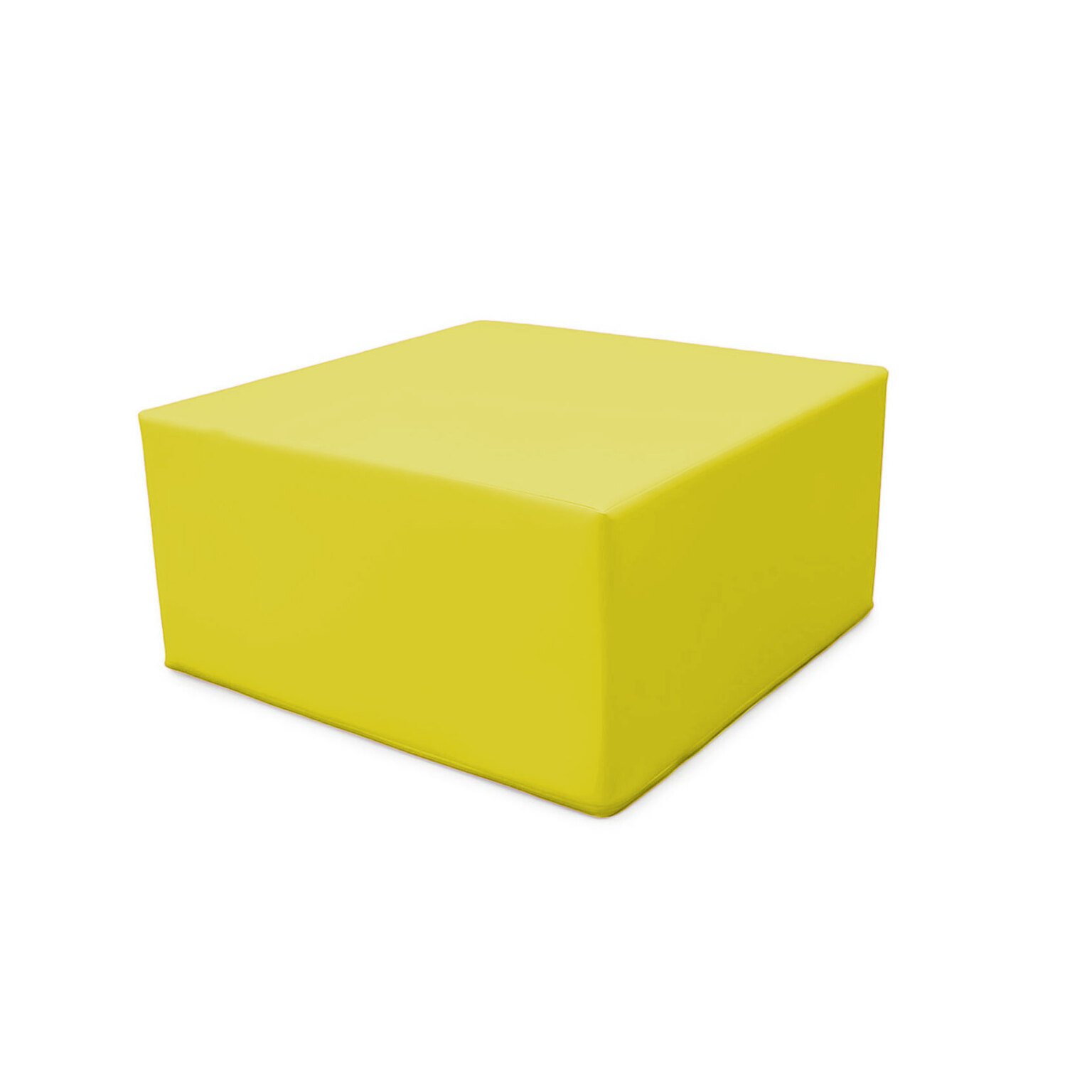 Module bloc carre en mousse pvc h.23cm jaune