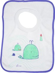 Repas - Bavoir - Lot de 4 bavoirs à collerettes 40 x 26 cm