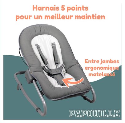 Puériculture - Transat Bébé, Balancelle Bébé - Transat bébé crèche 5 points