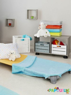 Couchage - Couverture de Lit Enfant - Couverture polaire microfibre vert amande 75 x 115cm