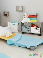 Couchage - Couverture de Lit Enfant - Couverture polaire microfibre vert amande 75 x 115cm