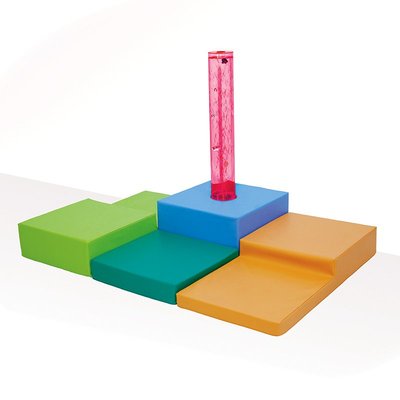 Motricité - Parcours de Motricité Maternelle - Set 4 modules en mousse avec colonne à bulles sensorielle