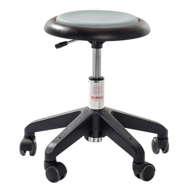 Mobilier - Tabouret et Assise au sol - Tabouret rembourré réglable en hauteur Micro simili-cuir Gris