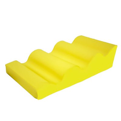 Motricité - Module de Motricité Enfant - Module 4 vagues douce en mousse pvc h.30cm 90 x 60 jaune