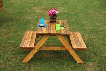 Mobilier - Meuble de rangement scolaire - Table de pique-nique extérieur bois enfant