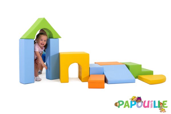 Motricité - Parcours de Motricité Crèche - Parcours en mousse pastel 10 pièces escapade