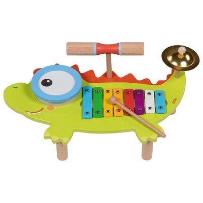 Jouets - Jouets Musicaux - Xylophone crocodile avec livret de partitions