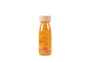 Motricité - Eveil Sensoriels et Tactiles - Pack de 3 bouteilles sensorielles : Float curcuma, sienne et brun 