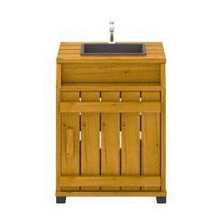 Mobilier - Mobilier de jeux d'imitation - Evier d'extérieur en bois 