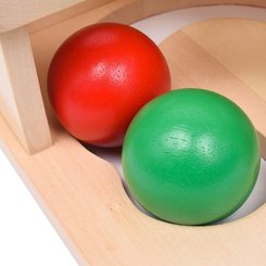 Jouets - Jouets à Empiler ou à Encastrer - Jeu de maillet et toboggan à boules en bois