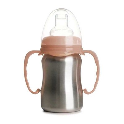 Repas - Tasse d’apprentissage - tasse Inox avec anse bec souple silicone 18 cl