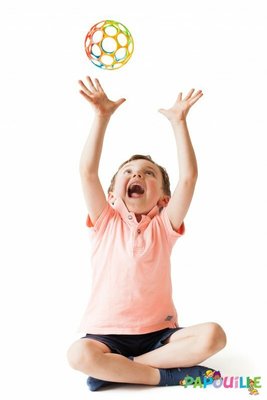 Jouets - Jouets d'Éveil - Balle de préhension multi-couleur caoutchouc