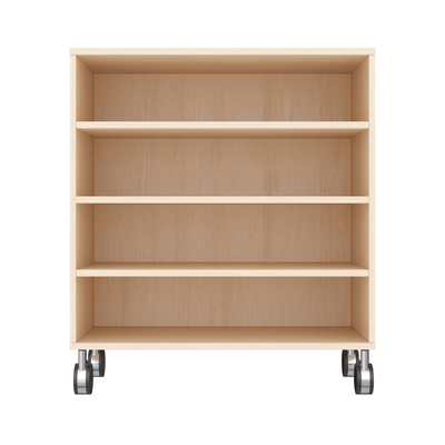 Mobilier - Meuble de rangement scolaire - Meuble de rangement 4 casiers à roulettes - Cléa