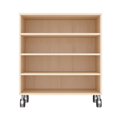 Mobilier - Meuble de rangement scolaire - Meuble de rangement 4 casiers à roulettes - Cléa