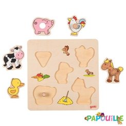Jeux - Jeux Éducatifs et Puzzle - De // ferme, puzzle relief à encastrements 1 ans et plus