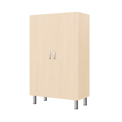 Mobilier - Meuble de rangement scolaire - Armoire de rangement 2 portes avec pieds réglables - Numa