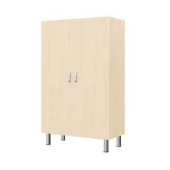 Mobilier - Meuble de rangement scolaire - Armoire de rangement 2 portes avec pieds réglables - Numa