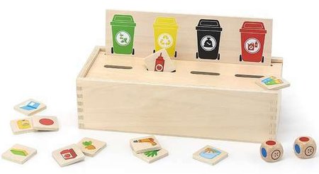 Jeux - Jeux Éducatifs et Puzzle - J'apprend le tri sélectif - jouet en bois -