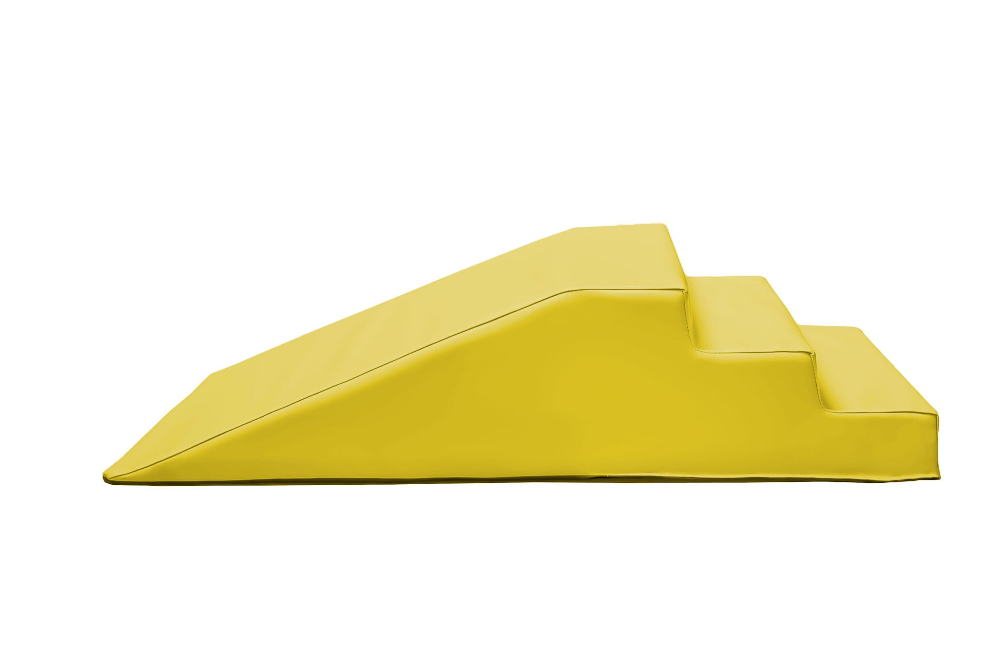 Module petit escalier toboggan en mousse pvc h.23 jaune
