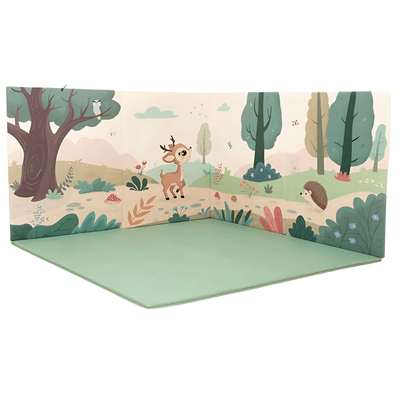 Mobilier - Espace bébé et rassemblement - Grand tapis mural - la forêt - 200 x 200 x 120 cm