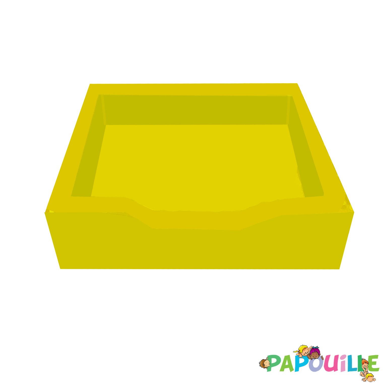 Bac en mousse pvc pour piscine a balle jaune