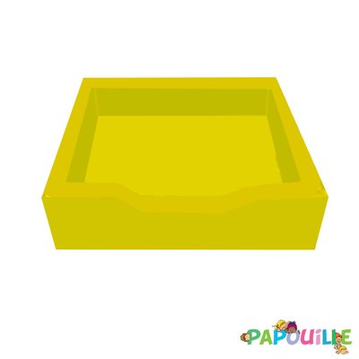 Motricité - Piscine à balles - Bac en mousse pvc pour piscine a balle jaune